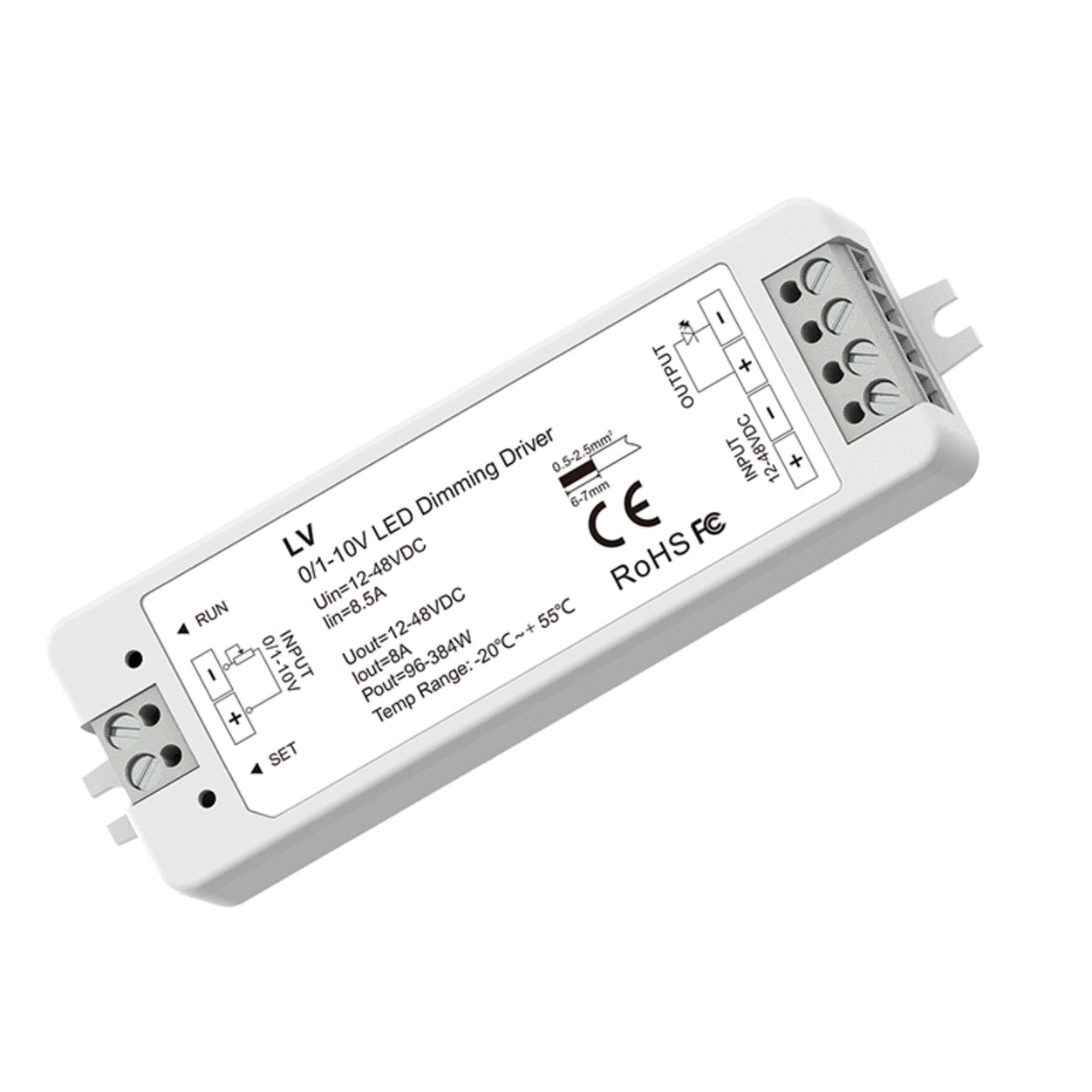 0/1-10V LED-Dimmer 12-48VDC 1Ch.