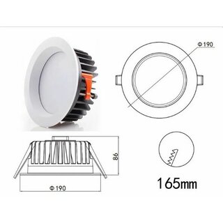 LED Downlight 40W UGR<19  90° 3000K