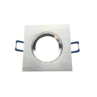Recessed Mounting Ring  GU10/MR16 Square Silver with ring