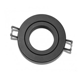 Recessed Mounting Ring GU10/MR16 Round Black with Ring