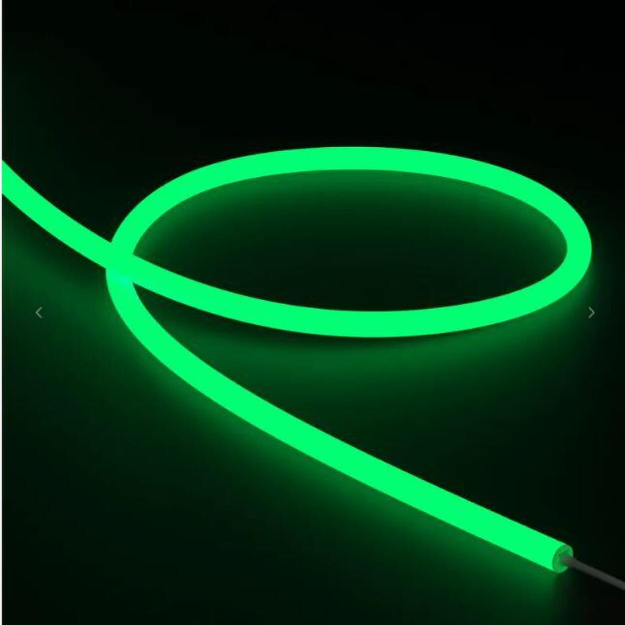 360°Neon Flex Ø25mm 24V 10W Green