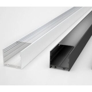 Alu. Black  Profile Surface/Pendel SET ALL-30x30  L= 2,5 m