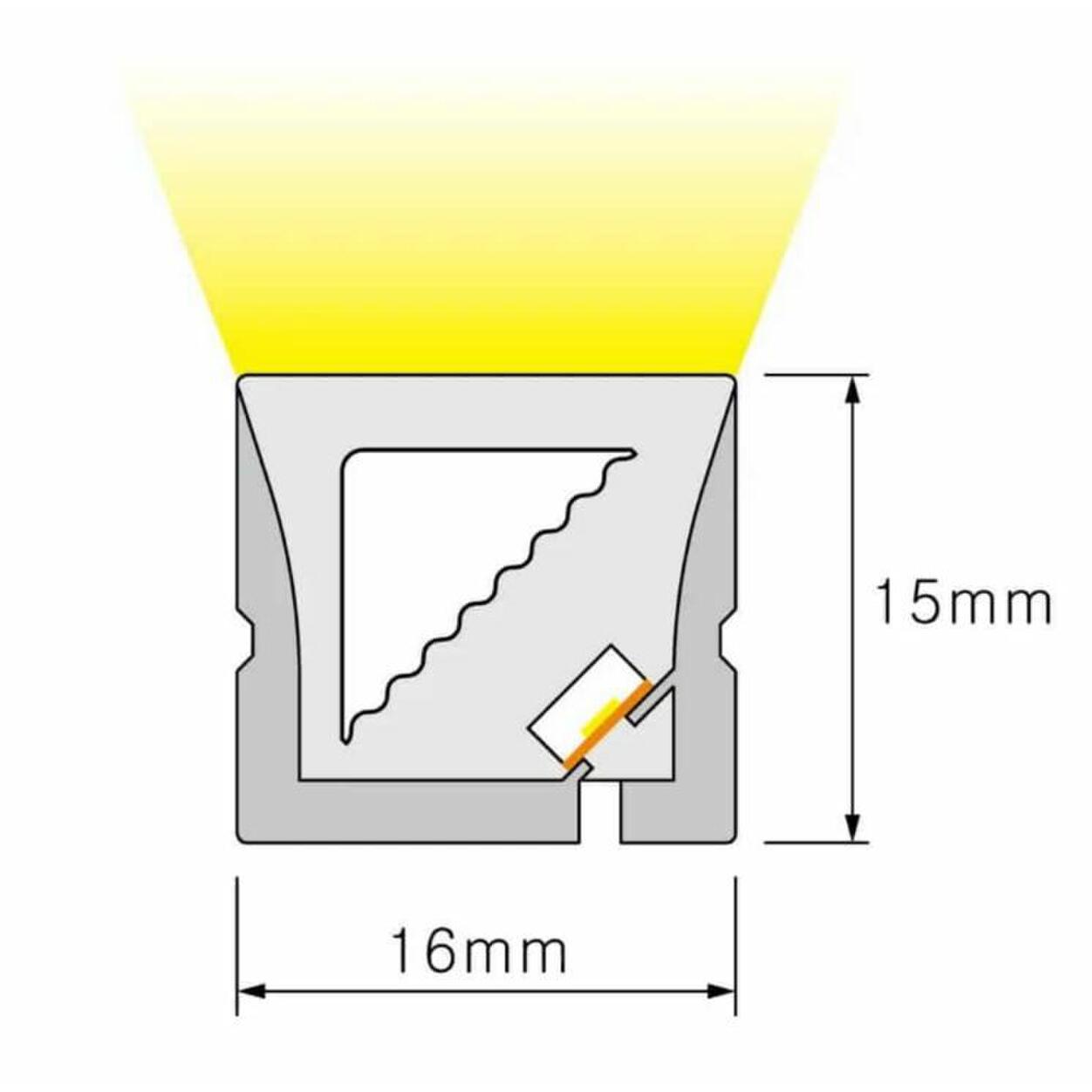Silicone Neon Flex 3D Bending  16x15mm 5W/m 2700K