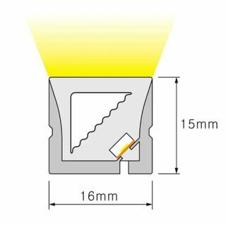 Silicone Neon Flex 3D Bending  16x15mm 5W/m 2700K