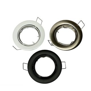 Recessed Mounting Ring  GU10/MR16 White with Clip 