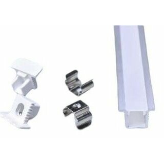 Alu. Profile Recessed SET ALL-0809 2,5m Silver