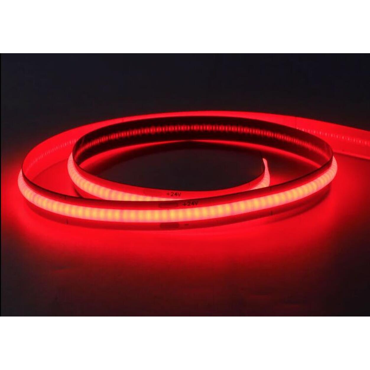 LED Strip COB 8mm 15W Red Color IP20 5m/rol