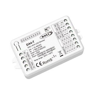 4CH*5A 12-48V CV DALI LED Dimmer (DT6/DT8）