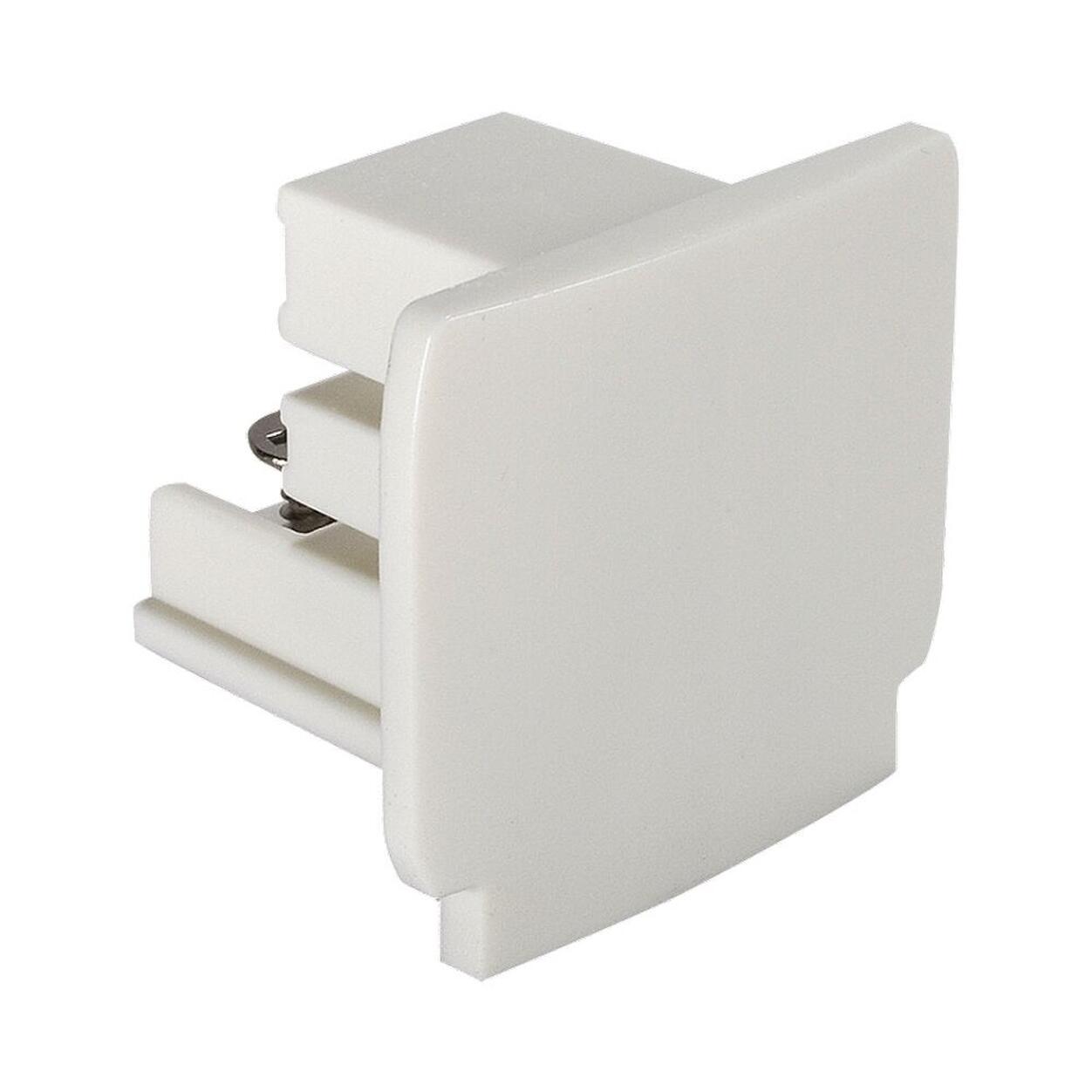 3 fase Rail End cap White