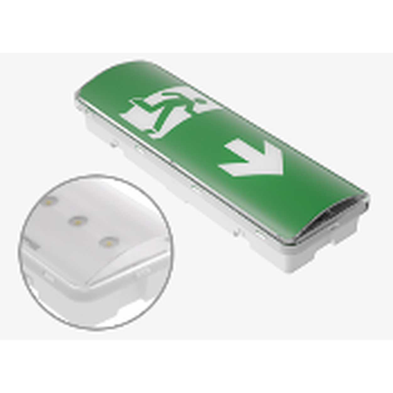 LED Emergency Bulkhead SET: 3W 6500K