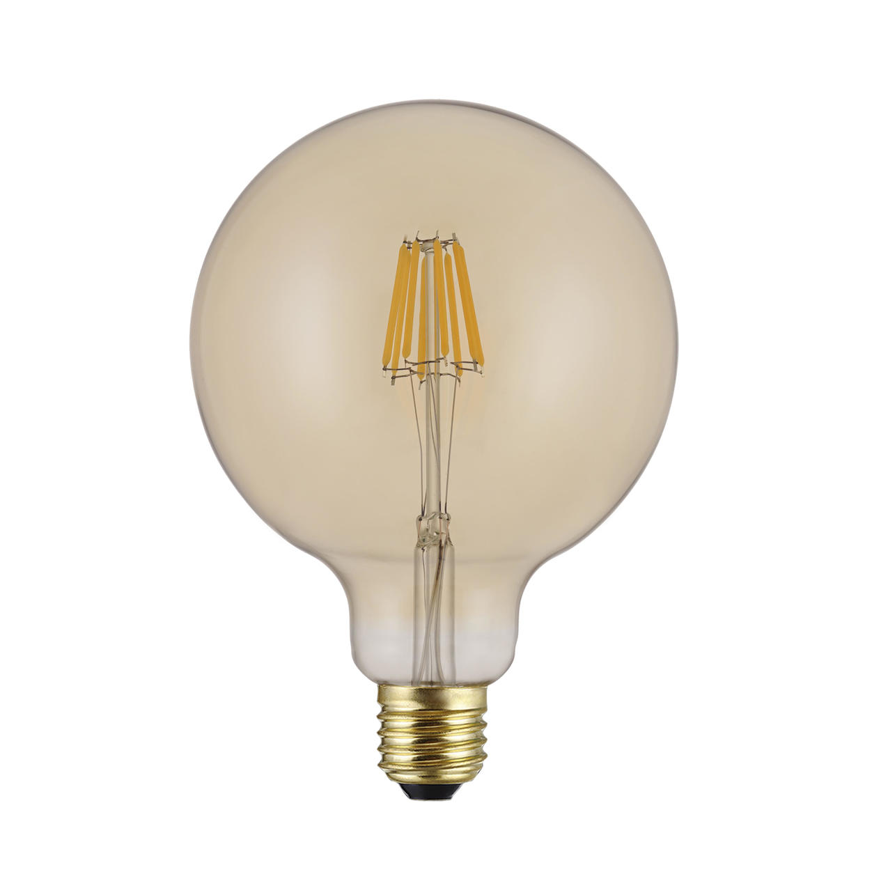 LED Filament Light  G125 4W  Amber E27