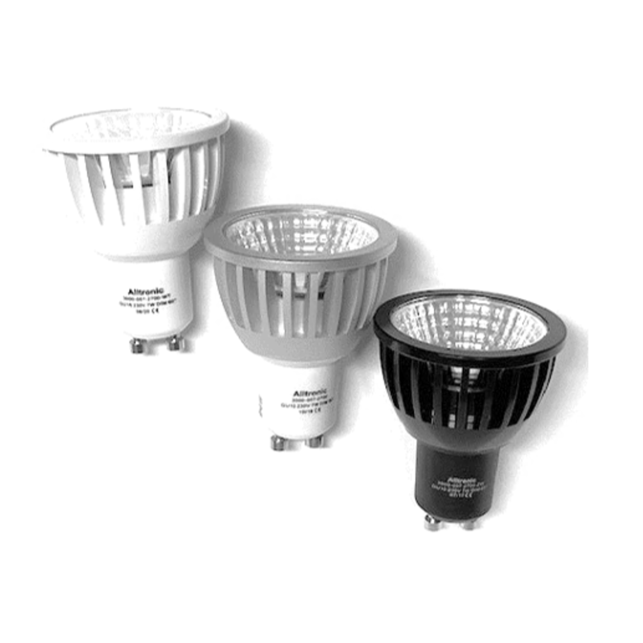 LED GU10 7W 2700K 60° Black