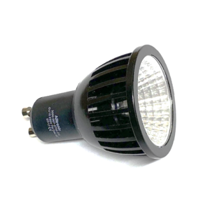 LED GU10 7W 3000K° 60° Zwart