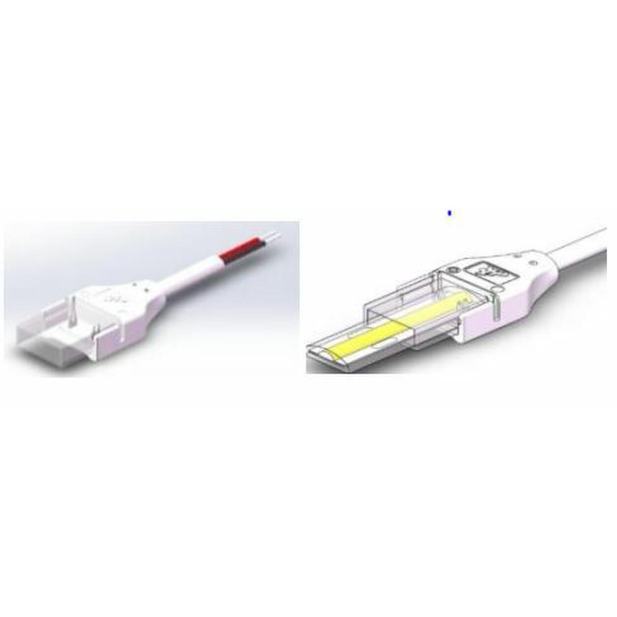 Connector with 200mm cable  IP66 for 220VAC LED-Strips 