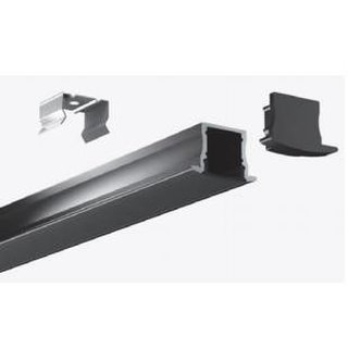 Alu. Profile Recessed SET LE-2515B 2,5m Black