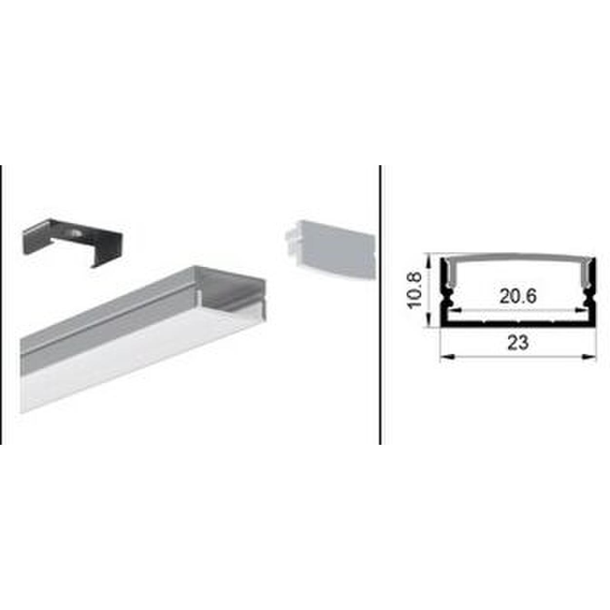 Alu. Profile Surface Set LS-2310 L= 2,5m