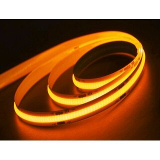 LED Strip COB 8mm 15W Orange Color IP20 5m/rol