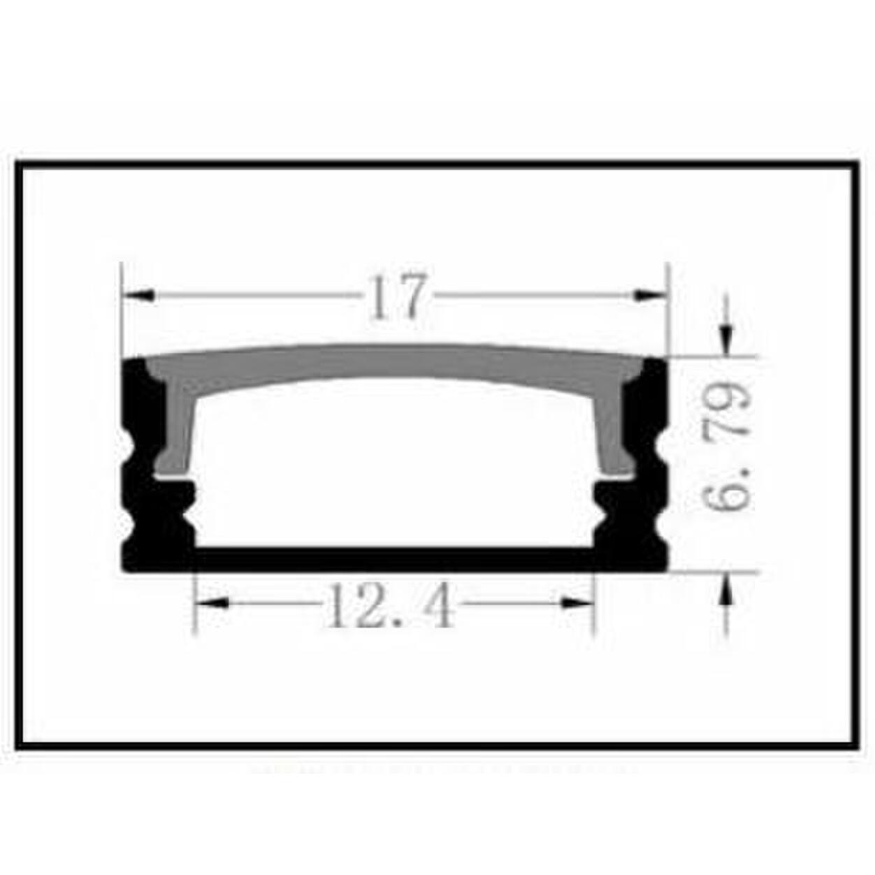 Alu. Profile Silver Surface SET ALL-1706  2,5m
