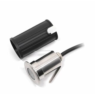 IN-Ground /Wall RVS Mini LED-Spot 1W 3000K