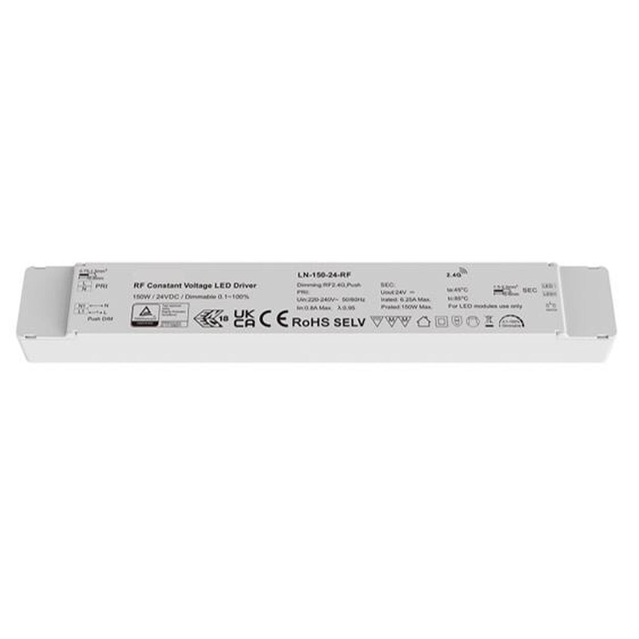 RF Dimmable CV LED Driver 24V 150W IP20