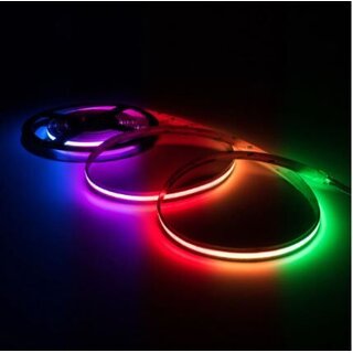 12V - COB LED Strip 8mm 15W RGB IP20 Rol/5m