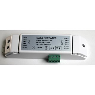 Versterker RLV500 voor RGBWW LED strips 12-24VDC