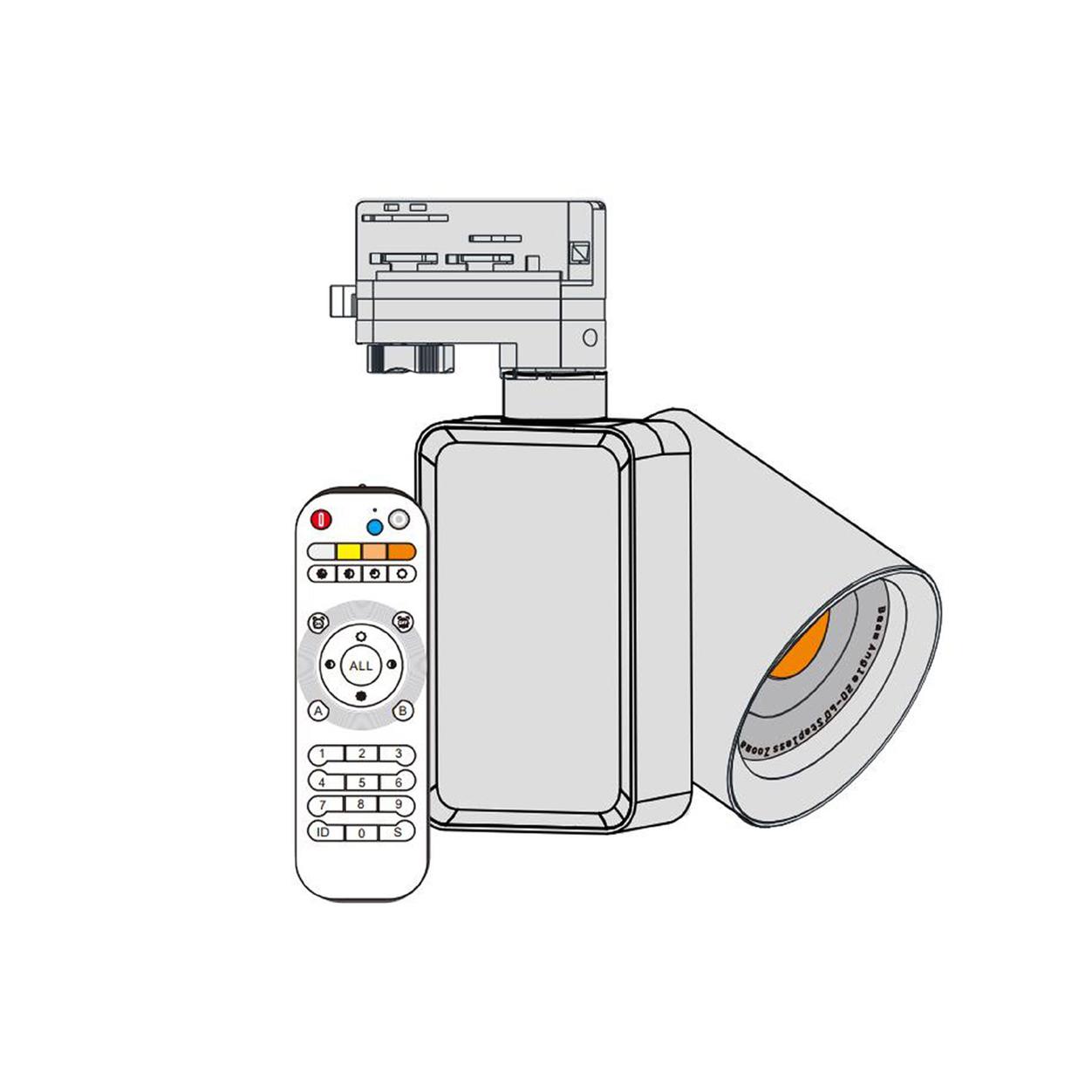 Track Spot Zoomable, with RF controller 