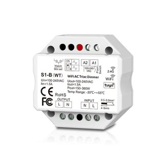 1CH WiFi - RF+Push AC Triac Dimmer 