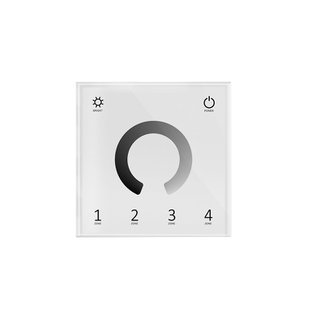 4 Zone Wall mounted RF Dim. Remote Control  input 220V White