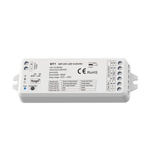 2CH*5A 12-24VDC WiFi & RF DIM & CCT Controller