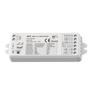 5CH*3A 12-36VDC WiFi & RF RGB / RGBW Color Controller