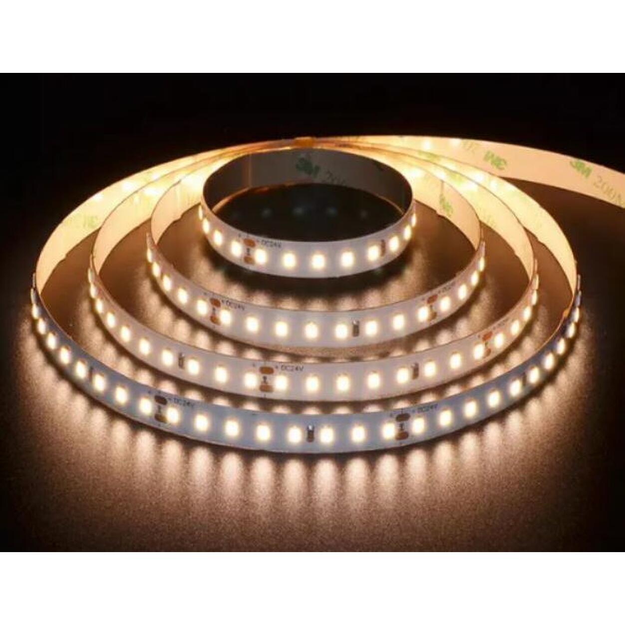 High Efficiency 24VDC LED Strip 120Lm/W  19.2W/m  IP20 3000K