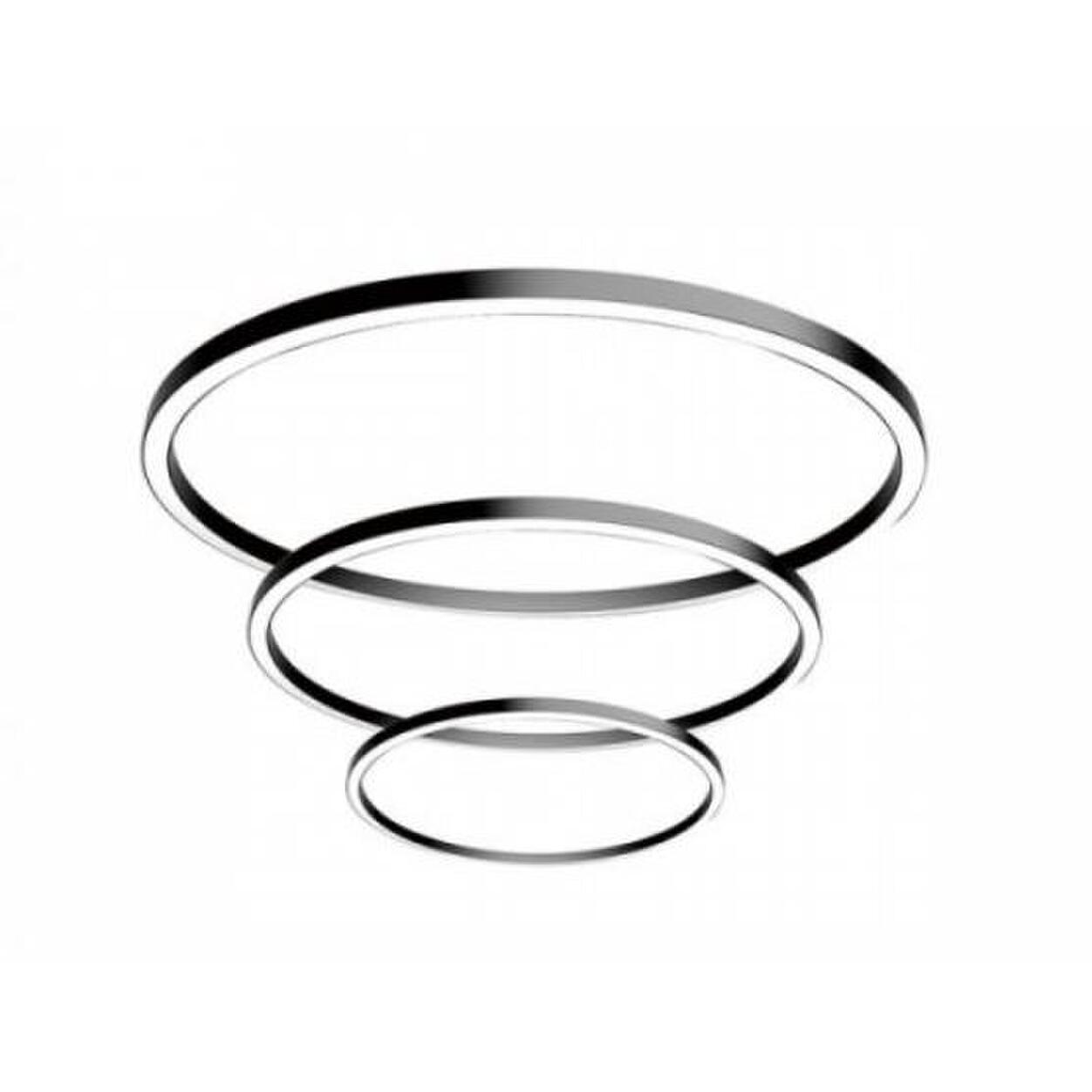 Alu. Ring Profile Ø1200x30x35mm Opal cover Black finish 