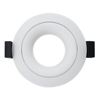 Recessed Mounting Ring GU10/MR16 Round White Adjustable