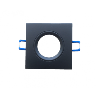 Recessed Mounting Ring GU10/MR16 Square Black with ring