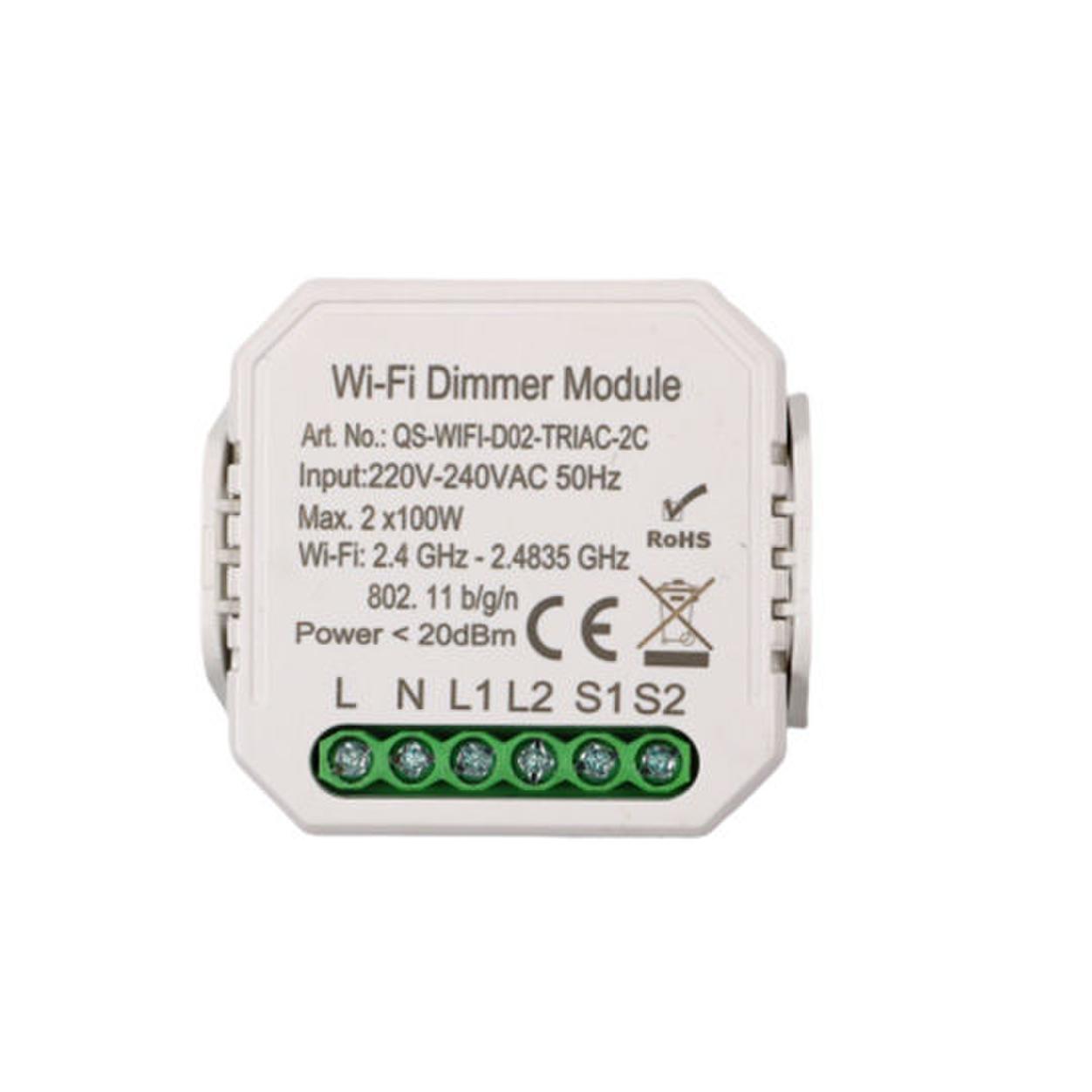 WiFi LED Triac Dimmer 2 channel module 2x100W Light Management
